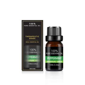 Organic Essential Oils Set Top Sale  Natural Therapeutic Grade Aromatherapy Oil Gift Kit For Diffuser (Option: Peppermint essential oil)
